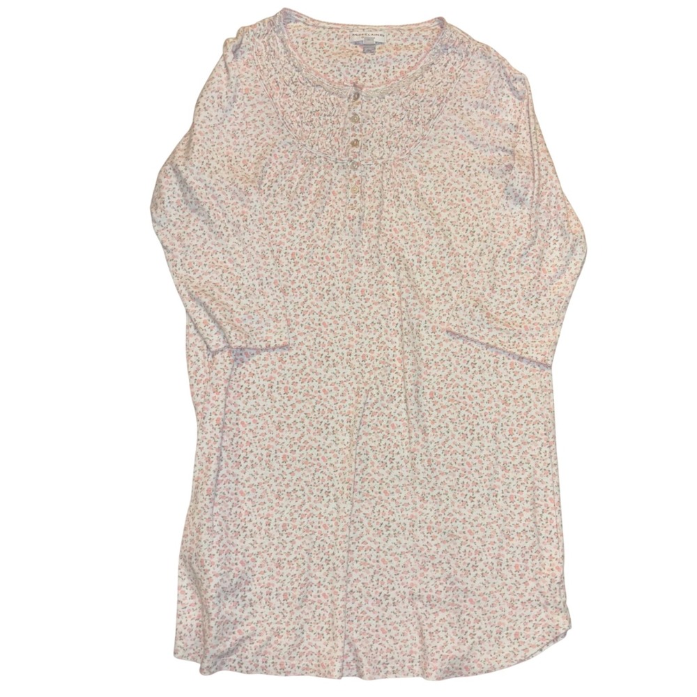 Miss Elaine Essentials | Floral Print Nightgown |‎ Medium | Cotton Blend Slpwear